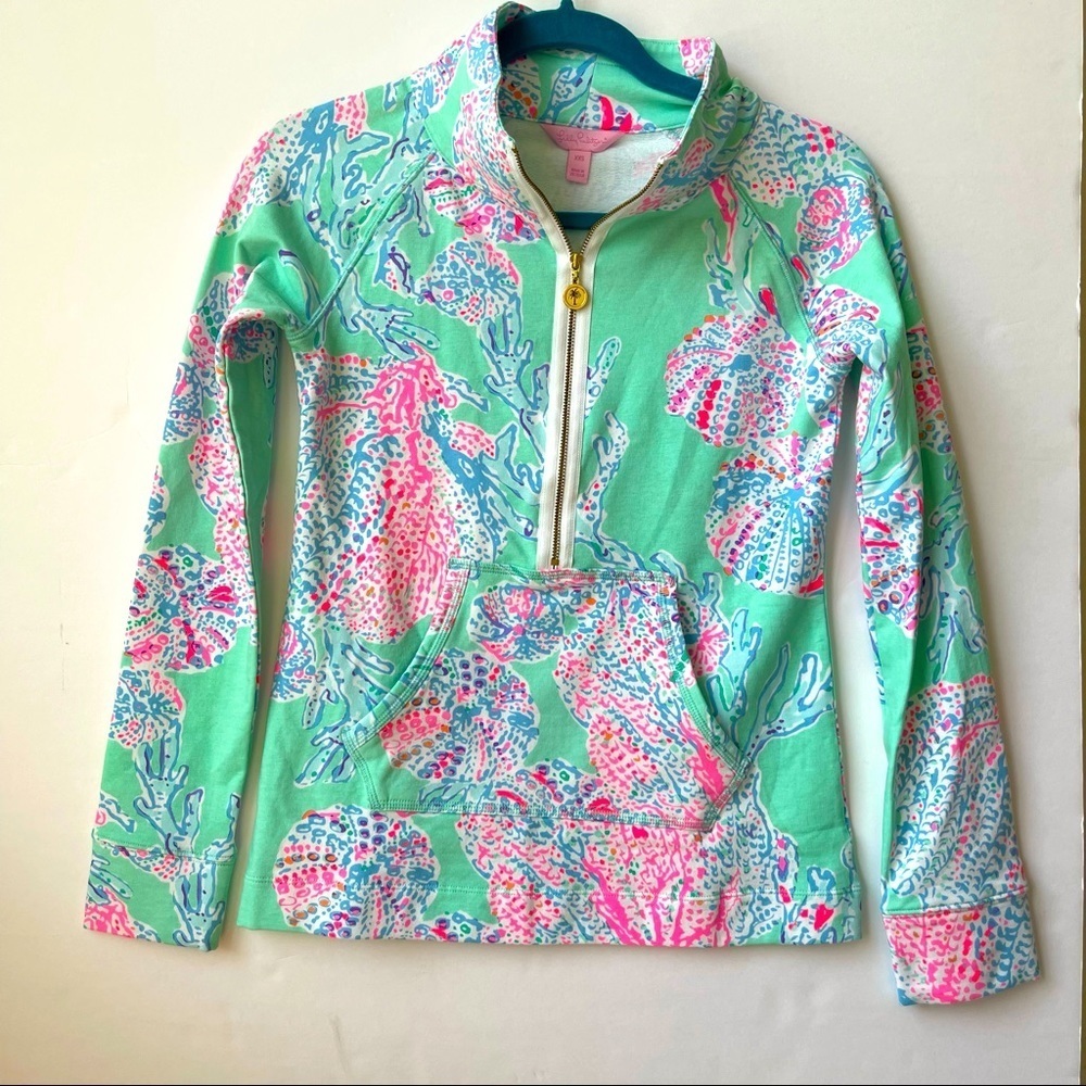 NWT Lilly Pulitzer Skipper Popover Size XXS Minty Fresh Fansea